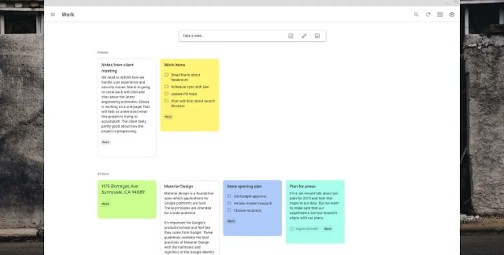 google keep screenshot for Apple Notes alternatives