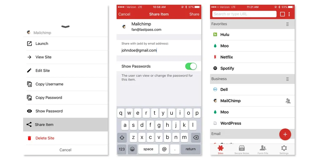 lastpass screenshot