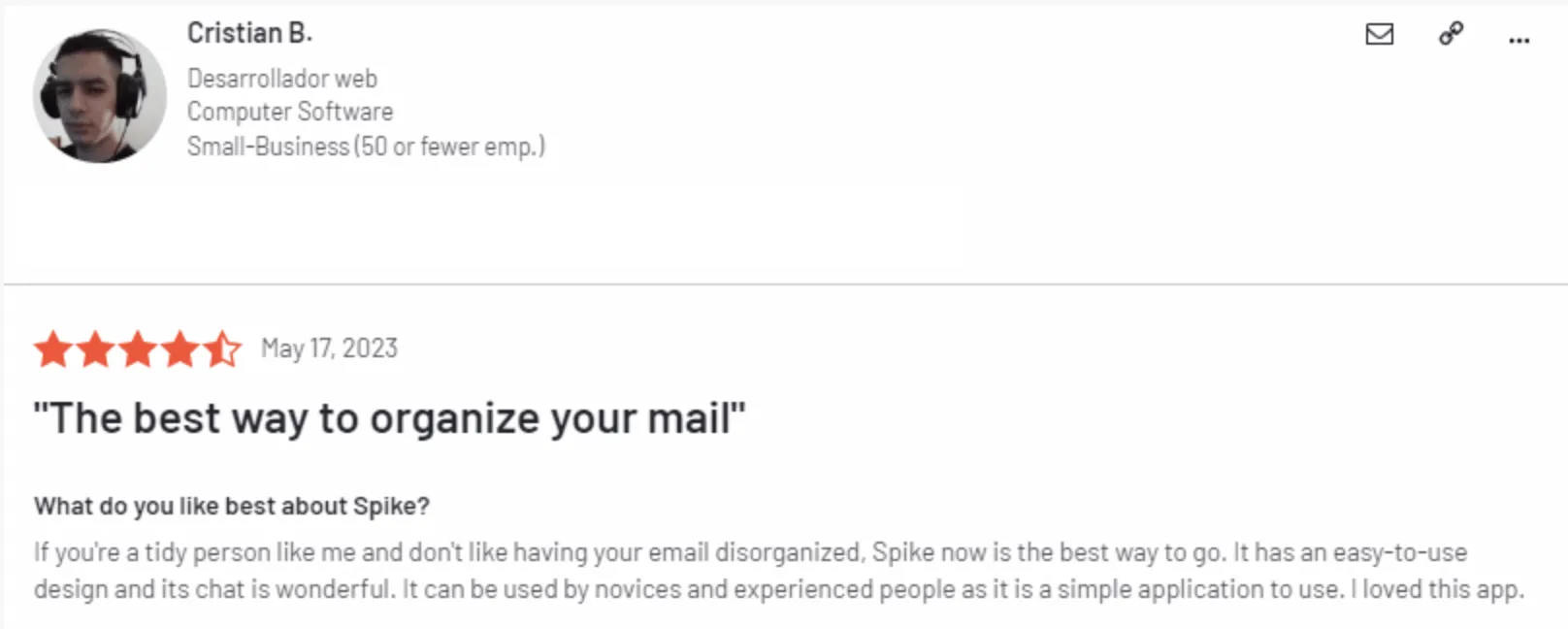 Organize emails