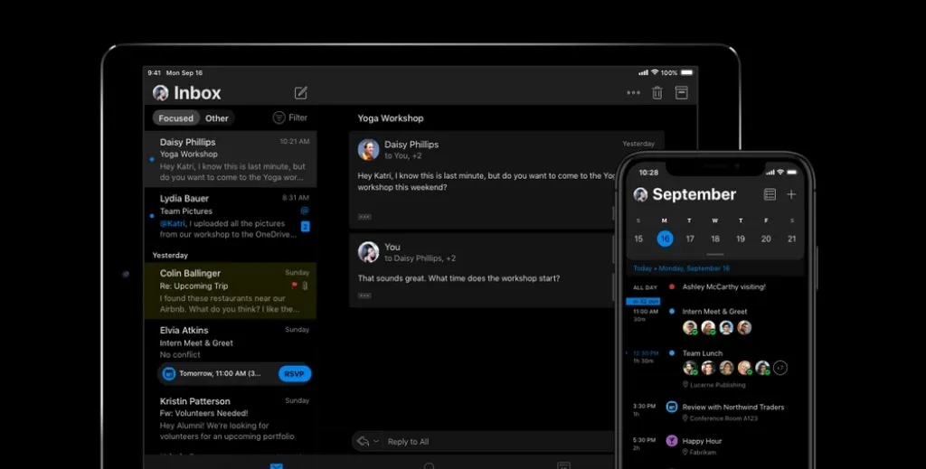 Outlook Dark Mode