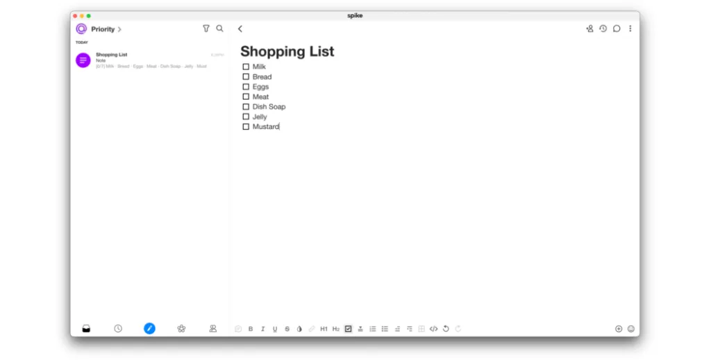 Spike_Shopping_List