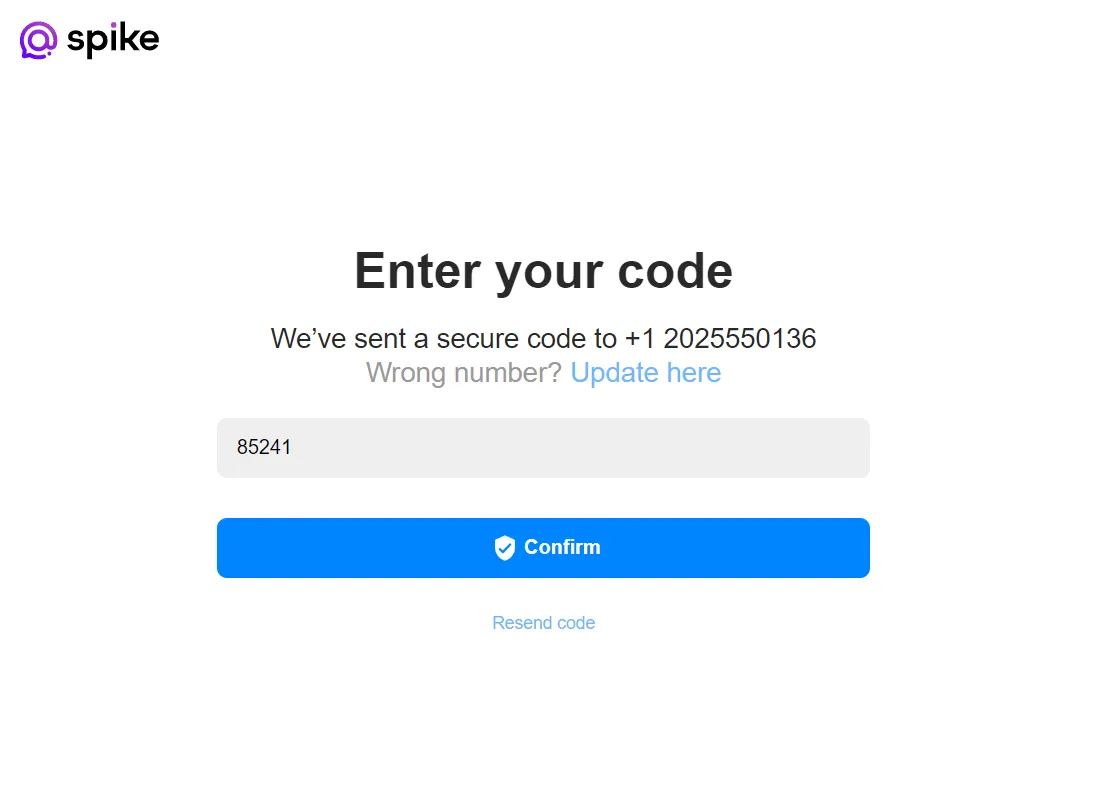 enter your code